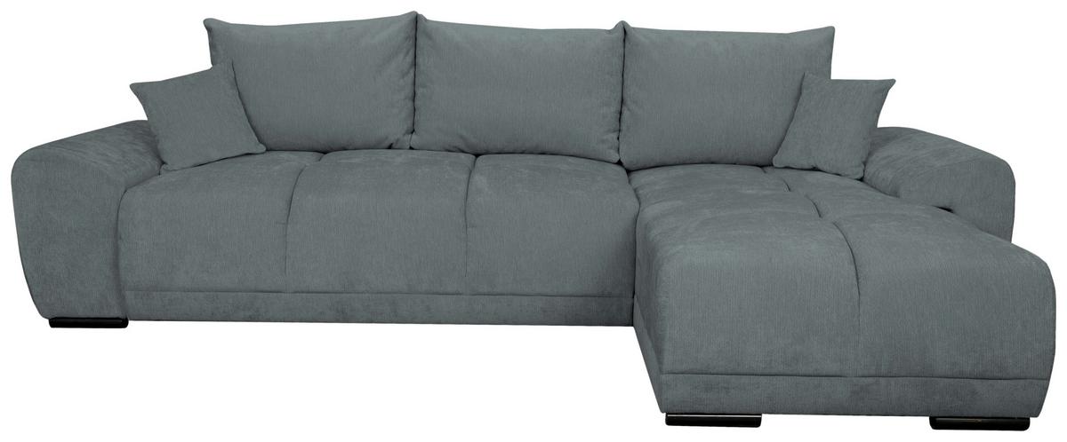 Kutna Garnitura Bonn - siva/crna, Moderno, tekstil/plastika (296/182cm)