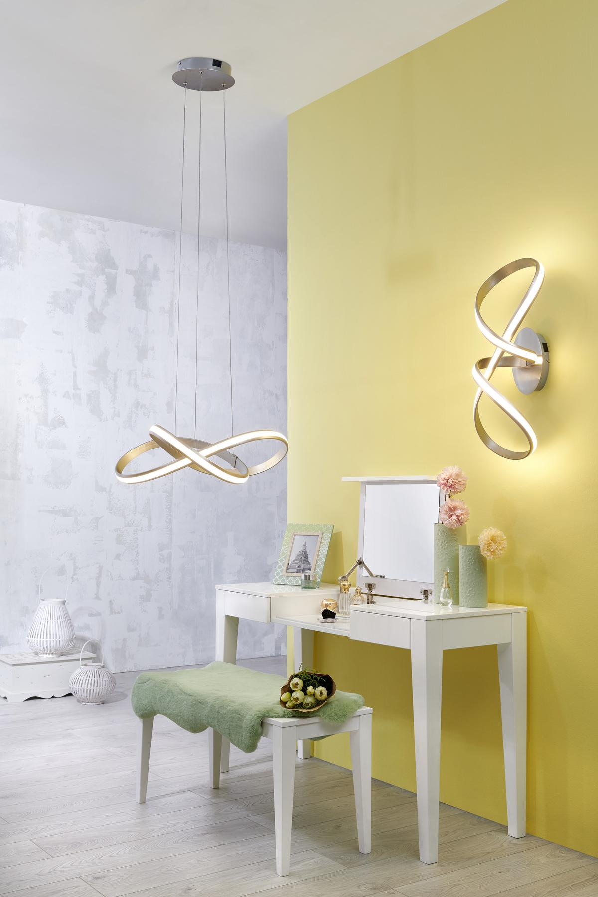 LAMPA SUFITOWA LED 18431-55 LOLASMART-MELINDA - biały/kolor aluminiowy, Design, tworzywo sztuczne/metal (64/25/25cm)