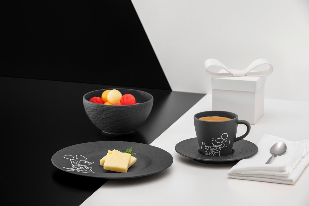 SERWIS ŚNIADANIOWY MANUFACTURE ROCK VILLEROY&BOCH - czarny, Basics, ceramika - Villeroy & Boch