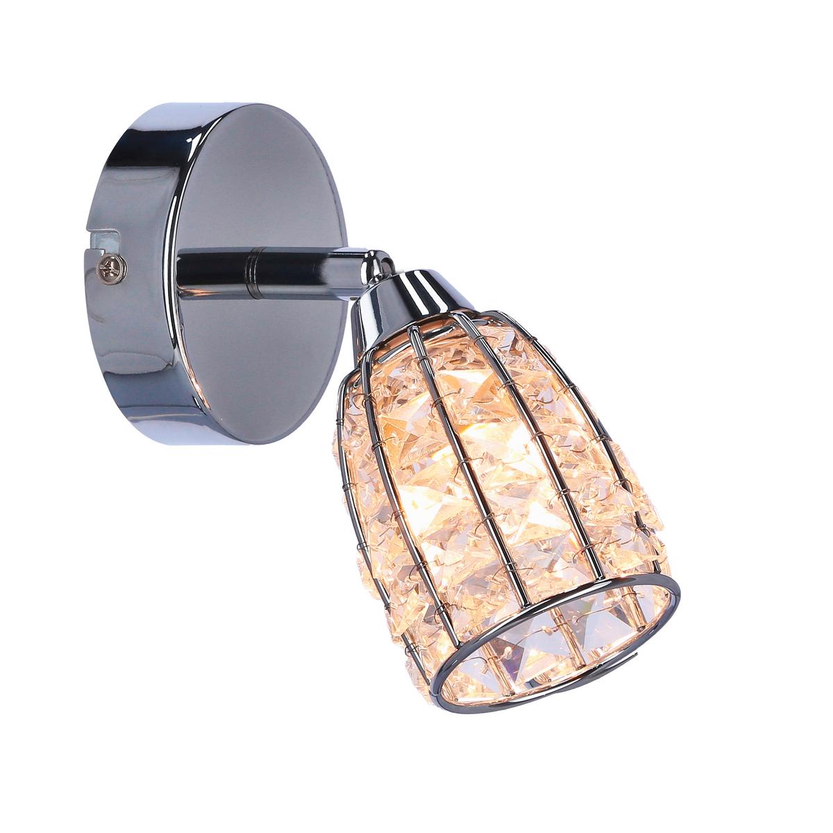 Reflektor Shiba - boje kroma/prozirno, Konvencionalno, staklo/metal (15/8.5cm)