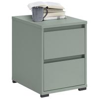 SZAFKA NOCNA LINE - antracytowy/szarozielony, Design, materiał drewnopochodny/tworzywo sztuczne (40,1/54,8/48cm) - Carryhome