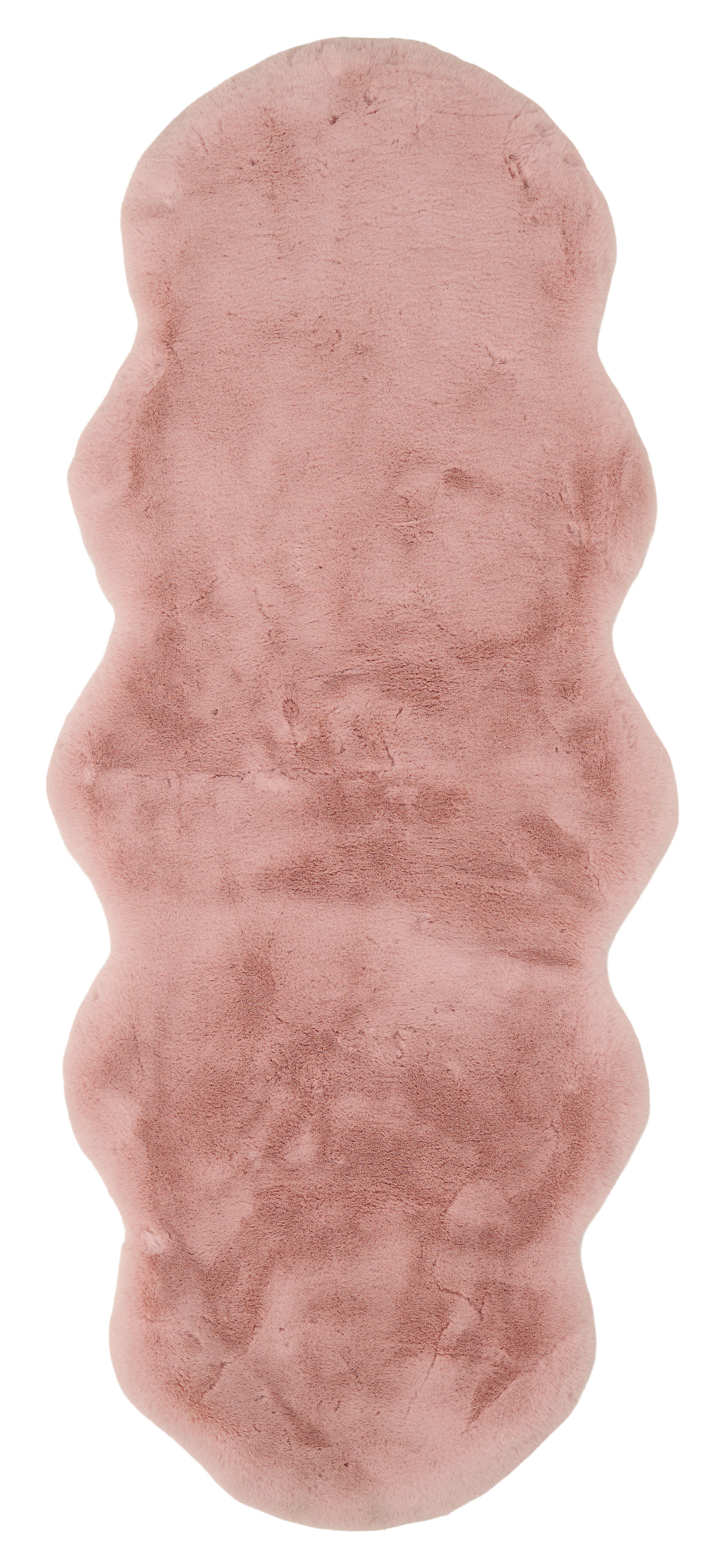 Kunstfell Nico 2 In Grau Ca. 60x150cm - ružičasta, Konvencionalno, krzno (60/150cm) - Mömax