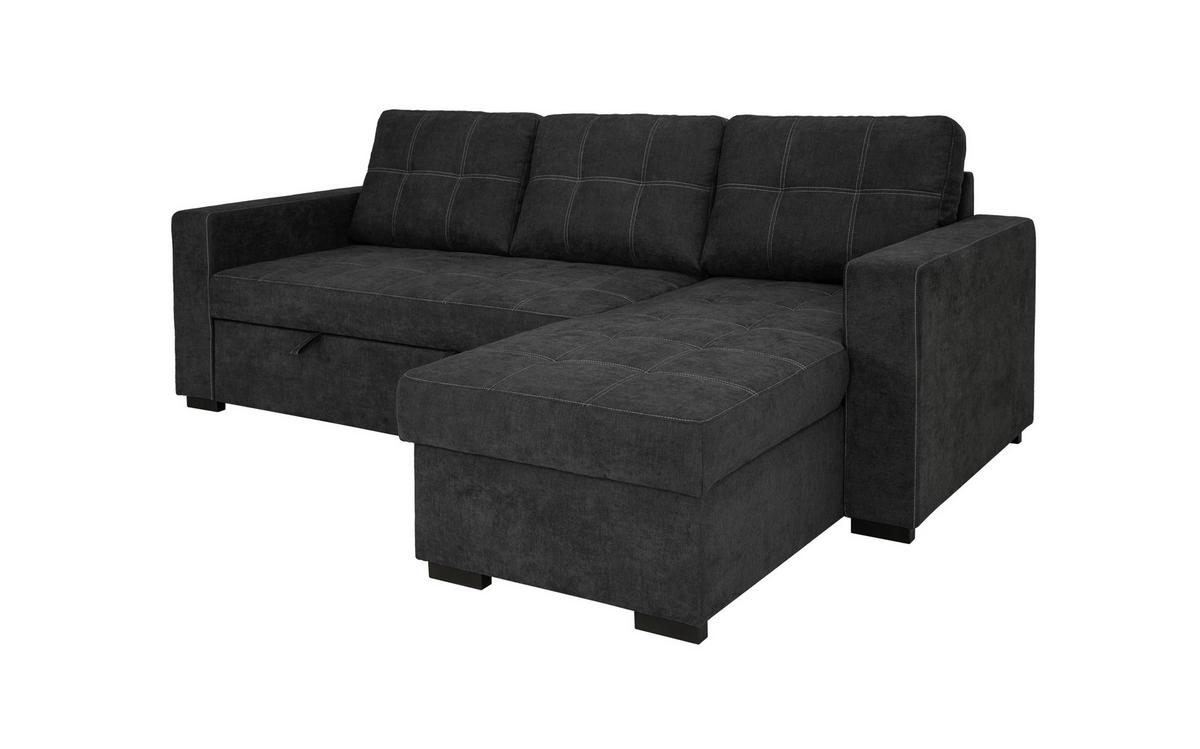 Canapea modulară TURIN - grafit, Design, plastic/lemn (239/87/160cm) - Modern Living