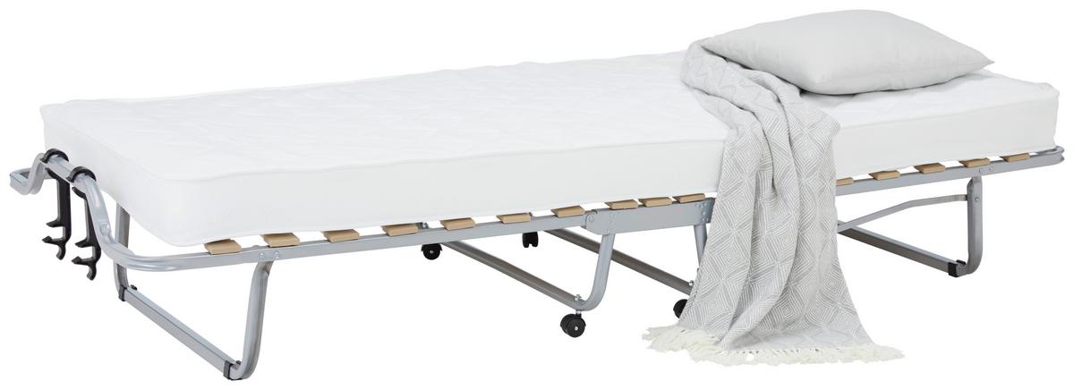 Klappbett aus Metall ca. 90x40x210cm - KONVENTIONELL, Naturmaterialien/Metall (90/40/210cm) - Mömax