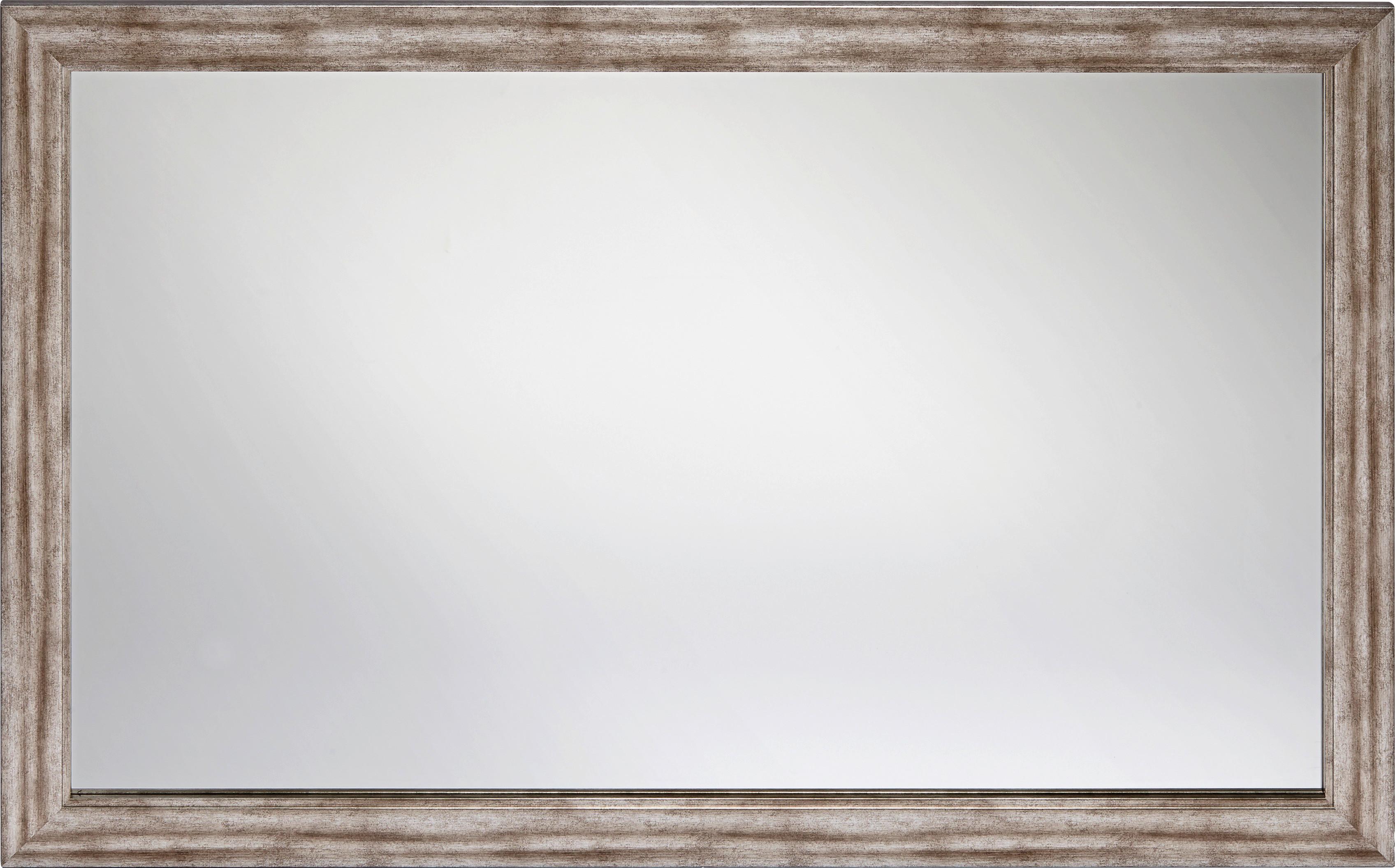 Fali Tükör Ezüst Színű Keret Metallic - ezüst/nikkel, Romantik / Landhaus, faalapú anyag (70/110cm)