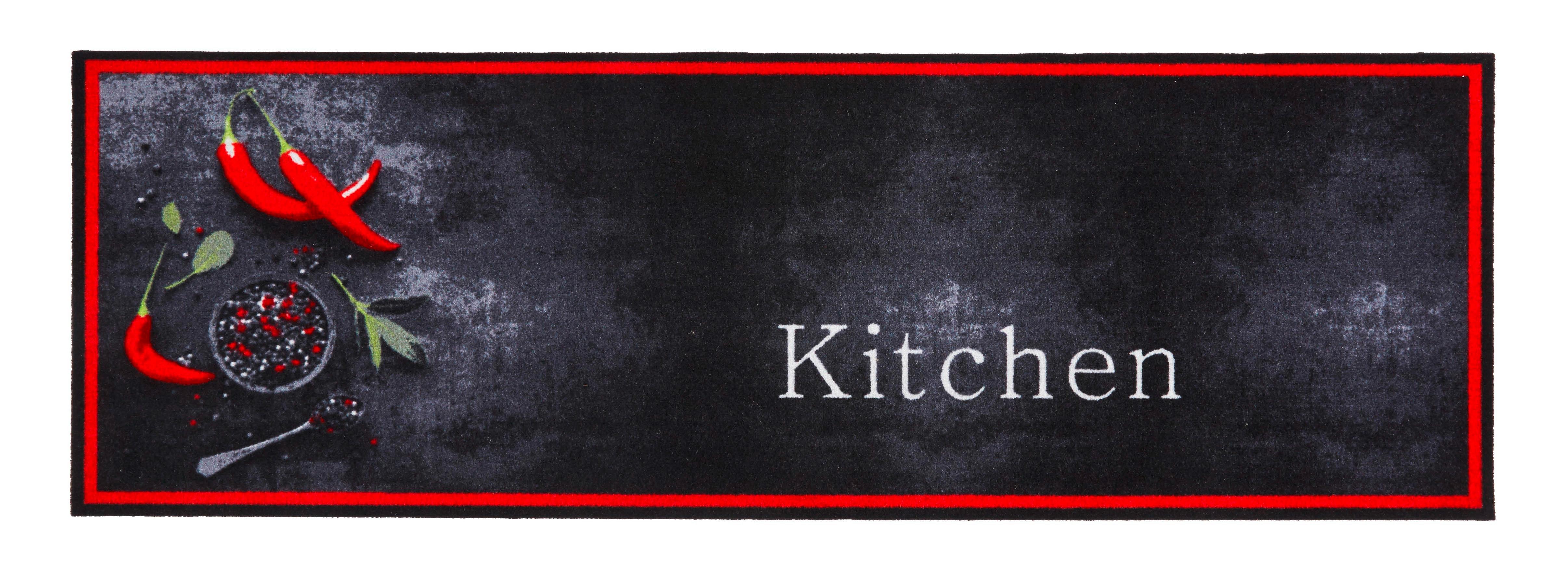 Futó Kitchen 50/150cm - Piros/Antracit, modern, Textil (50/150cm) - Modern Living