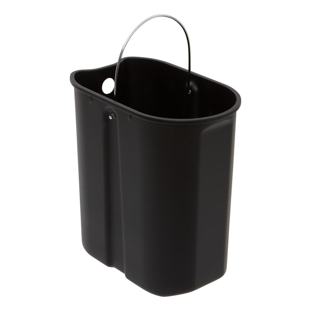 Coș gunoi Bagi cca. 5 l - maro/bej, Basics, lemn/metal (29/14/27cm)