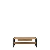 Dohányzóasztal High Rock - tölgyfa színű/fekete, Design, faalapú anyag (111/40/60cm) - Mömax