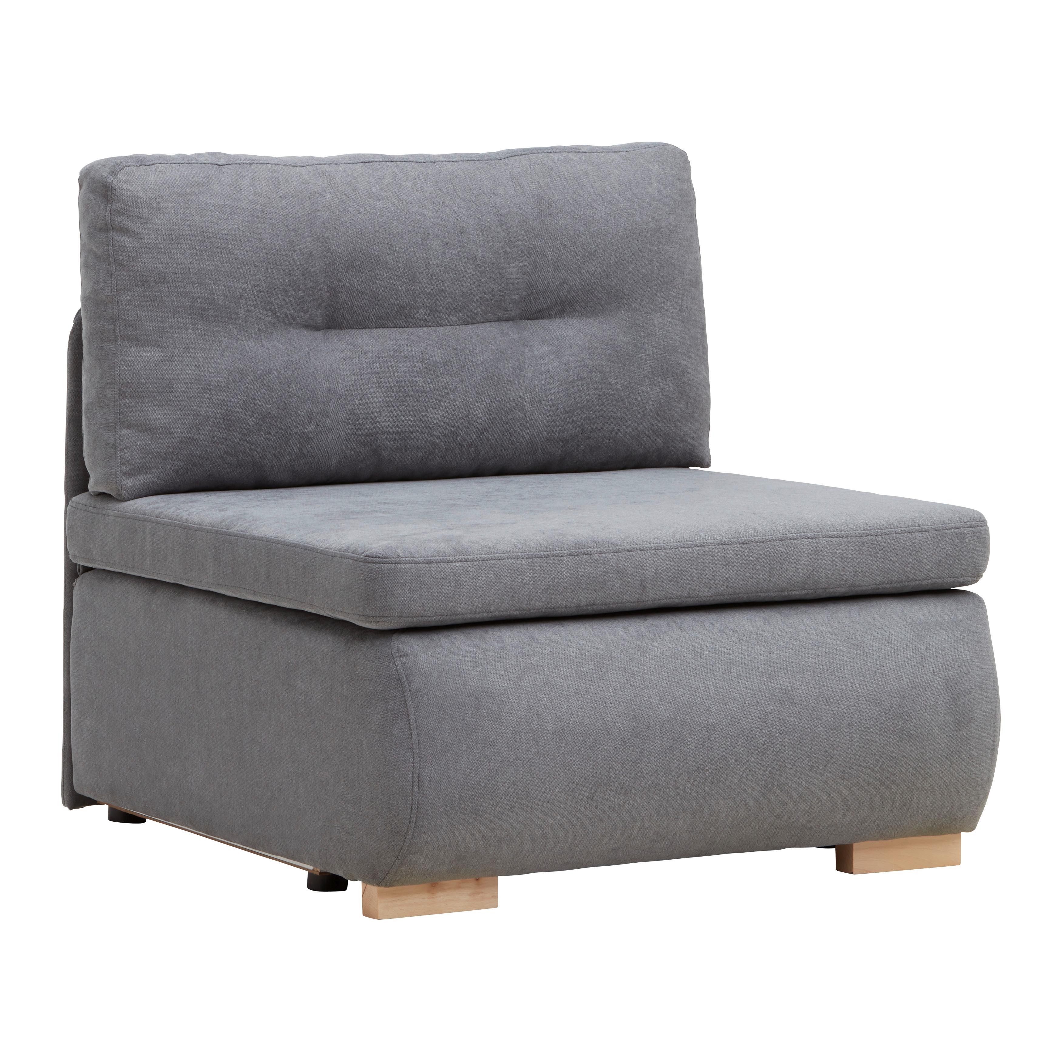 Fotelja Na Razvlačenje Modena - siva/prirodna boja, tekstil/plastika (89/88/90cm) - Modern Living