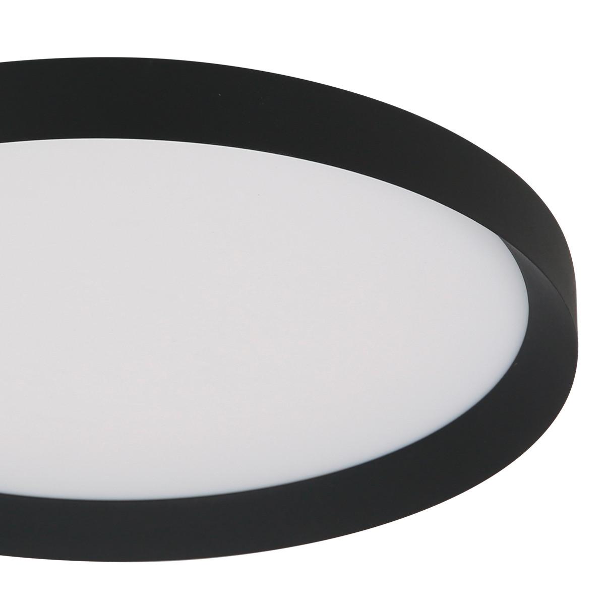 LAMPA SUFITOWA LED 3685ZW RINGLEDE - czarny, Konventionell, tworzywo sztuczne/metal (40/7cm)