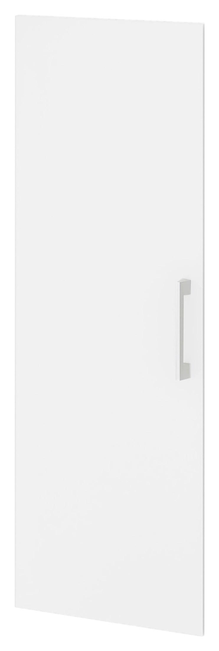 Tür Big Profi Office - Weiss/Alufarben, Modern, Holzwerkstoff/Metall (38/104/2cm) - Mömax