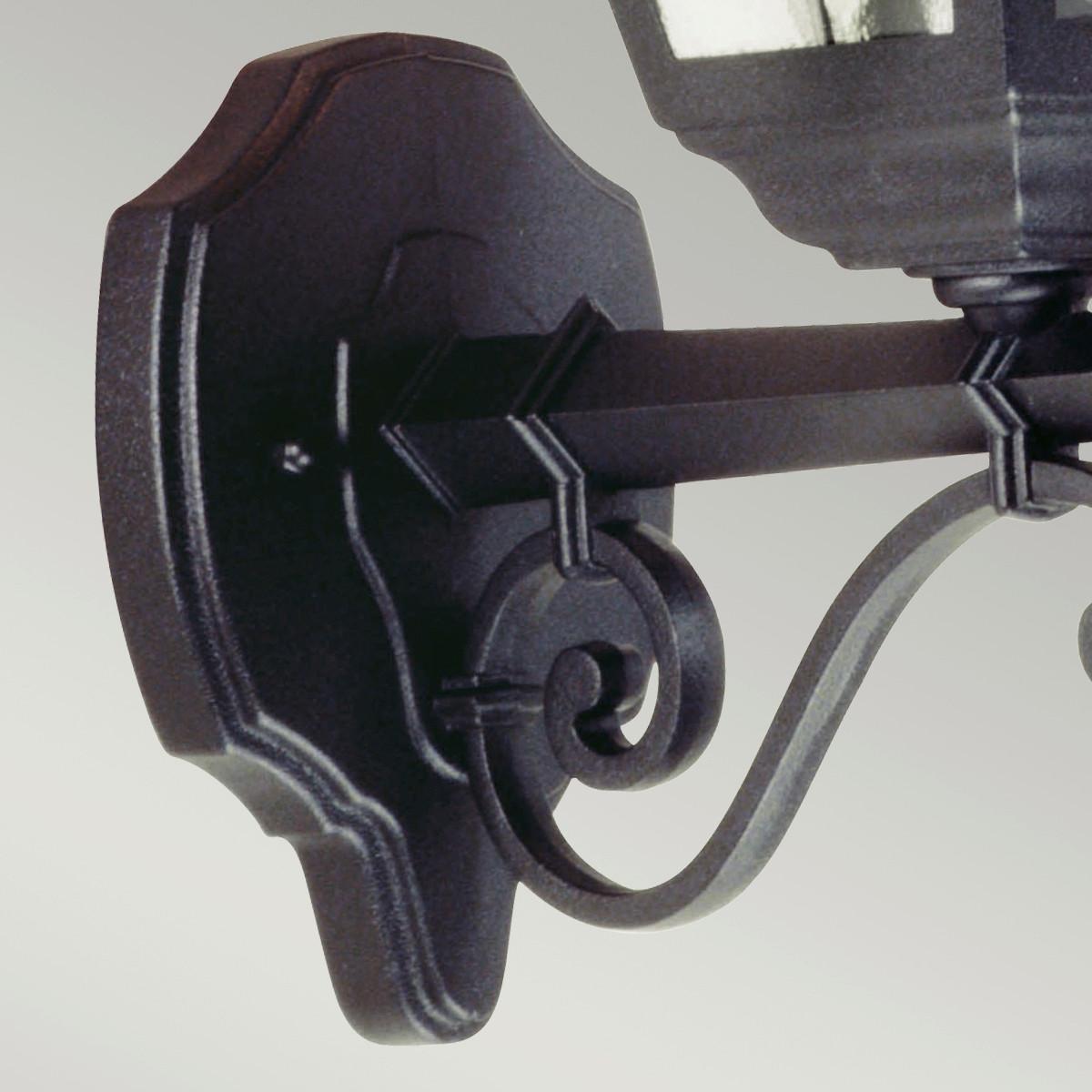 Vanjska Zidna Svjetiljka Nr1-Blk - crna, Basics, staklo/metal (18.4/45cm)