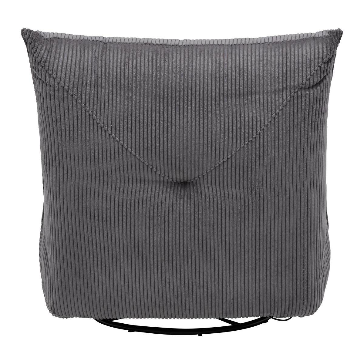 Relax Fotel Alura - sötétszürke, Modern, textil/fa (90/92/90cm) - Bessagi Home