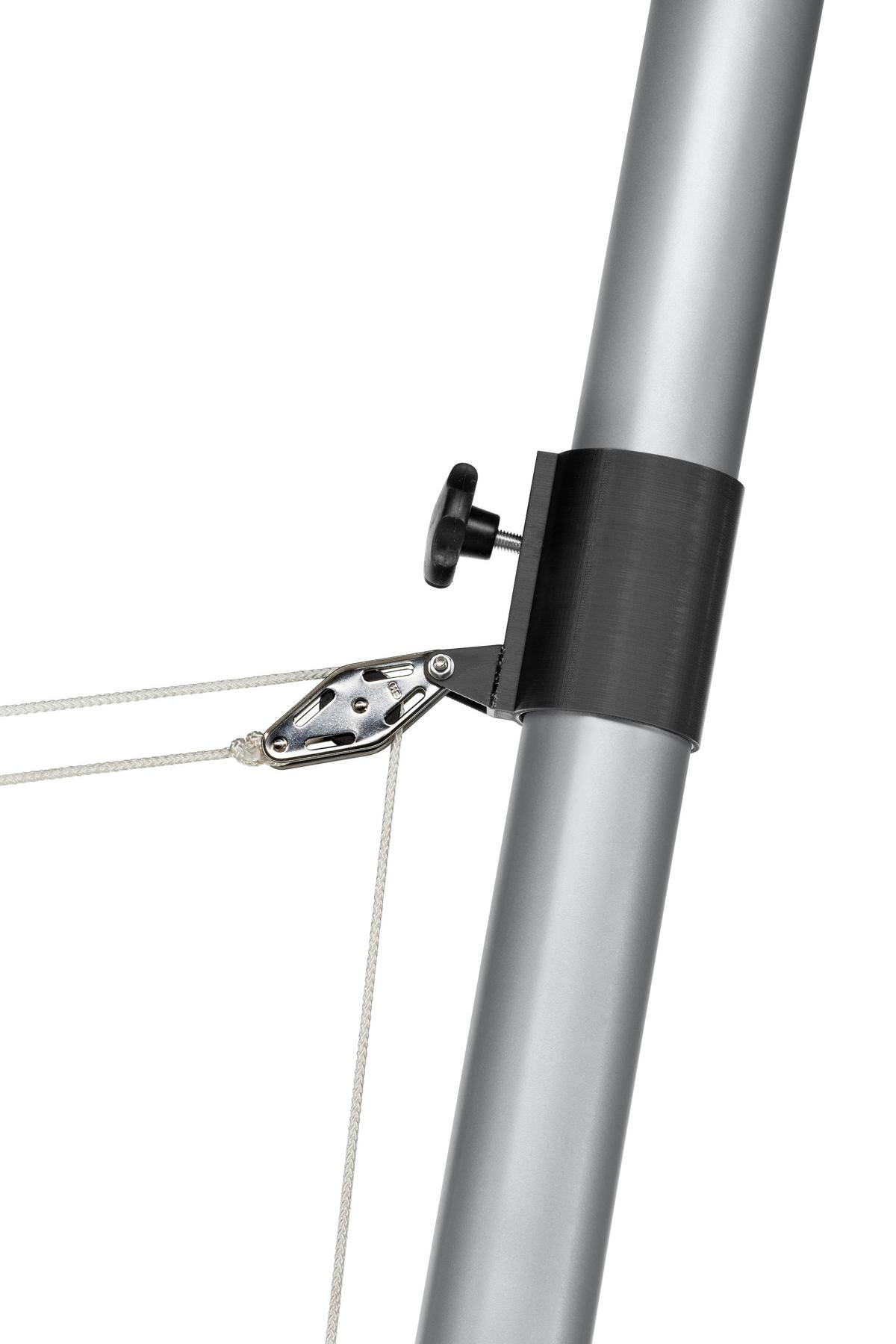 Schneider Sonnesegelzubehör Mast ca.6x240x6cm Edelstahl - Hellgrau, Basics, Metall (6/240/6cm) - Schneider