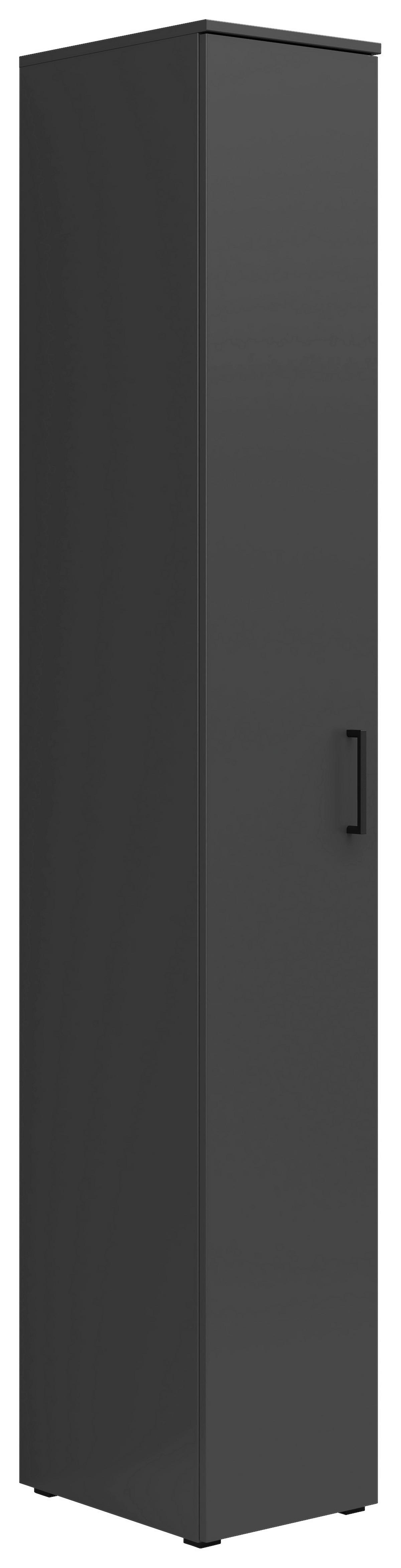 Ormar Multi - boje grafita/crna, Moderno, drvni materijal/plastika (30/195/40cm) - Modern Living