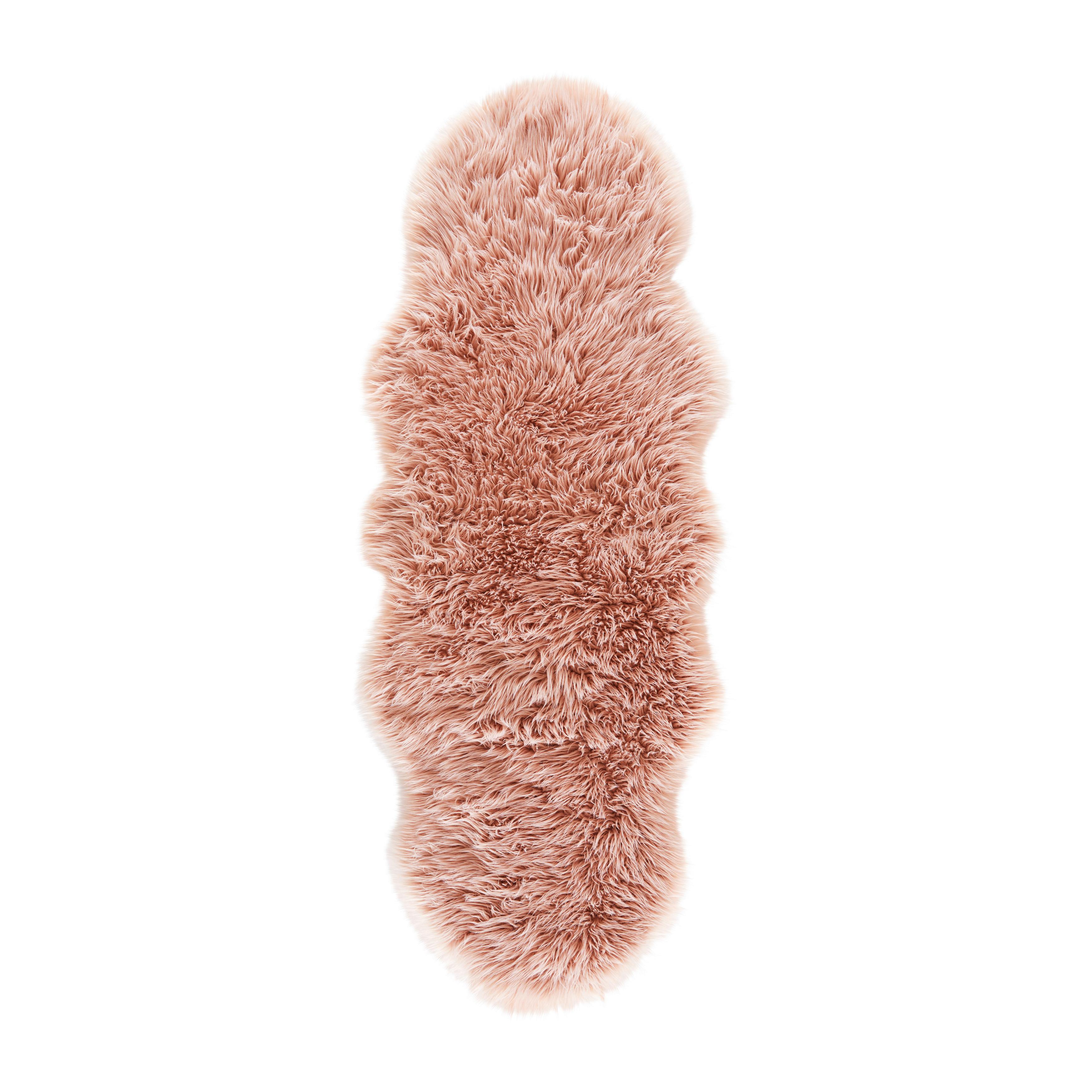 Ovčja Koža Dacio - roza, Moderno, tekstil (160/60cm) - Bessagi Home