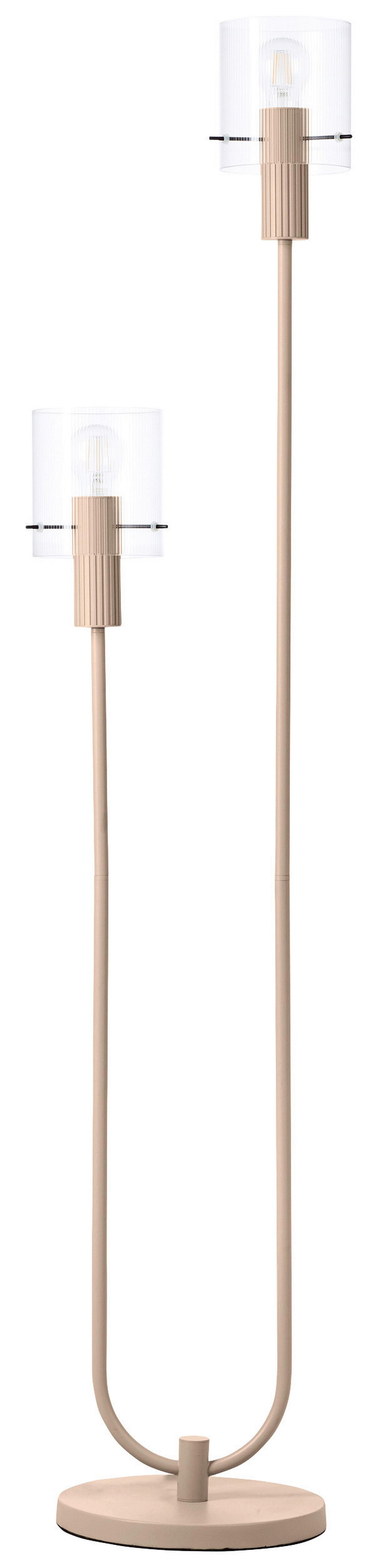 LAMPA STOJĄCA 70136A09 GÖTEBORG - beżowy/przezroczysty, Konventionell, metal/szkło (28/152cm) - Dieter Knoll