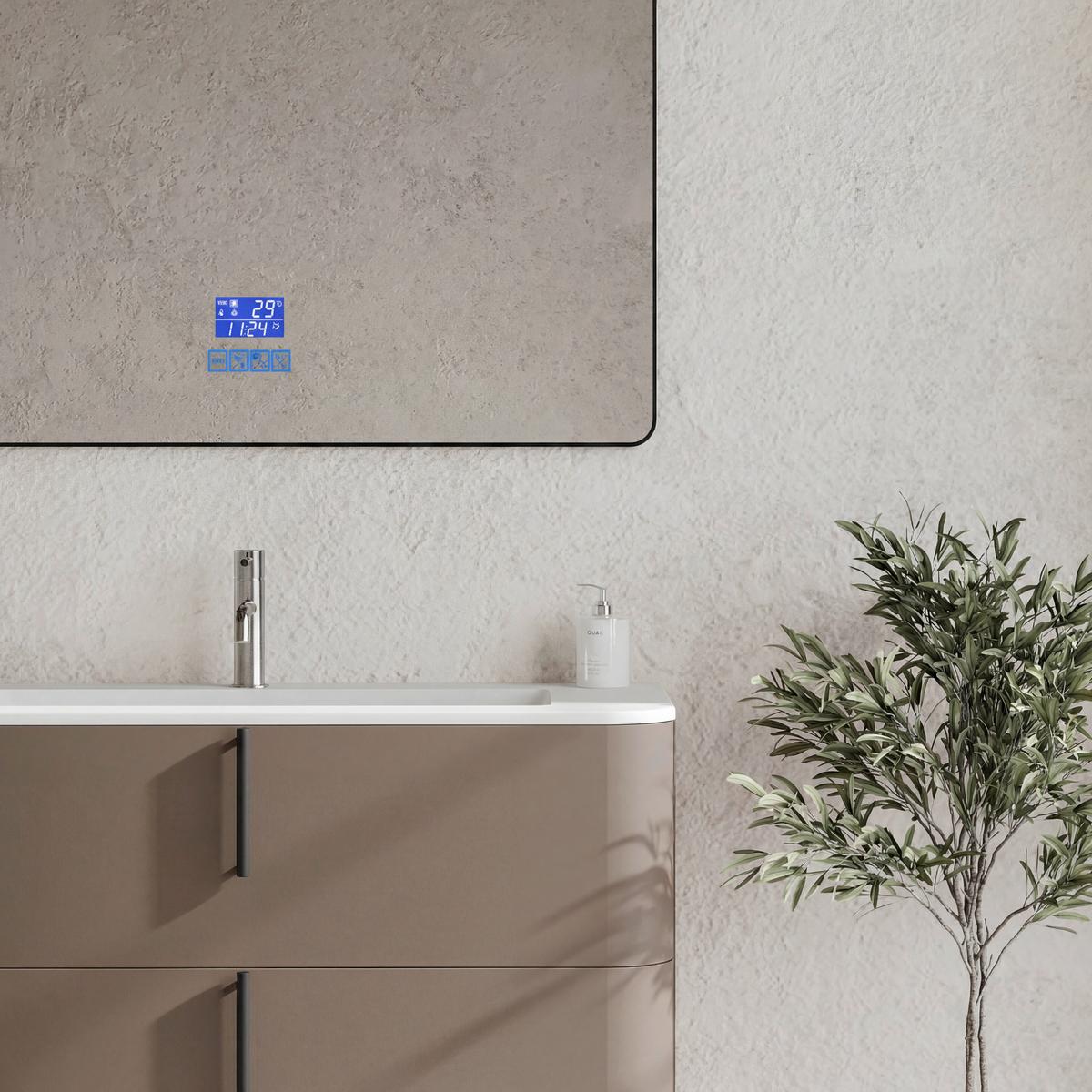 Bază pentru lavoar Lyra - taupe/antracit, Modern, material pe bază de lemn (100/51/46cm)