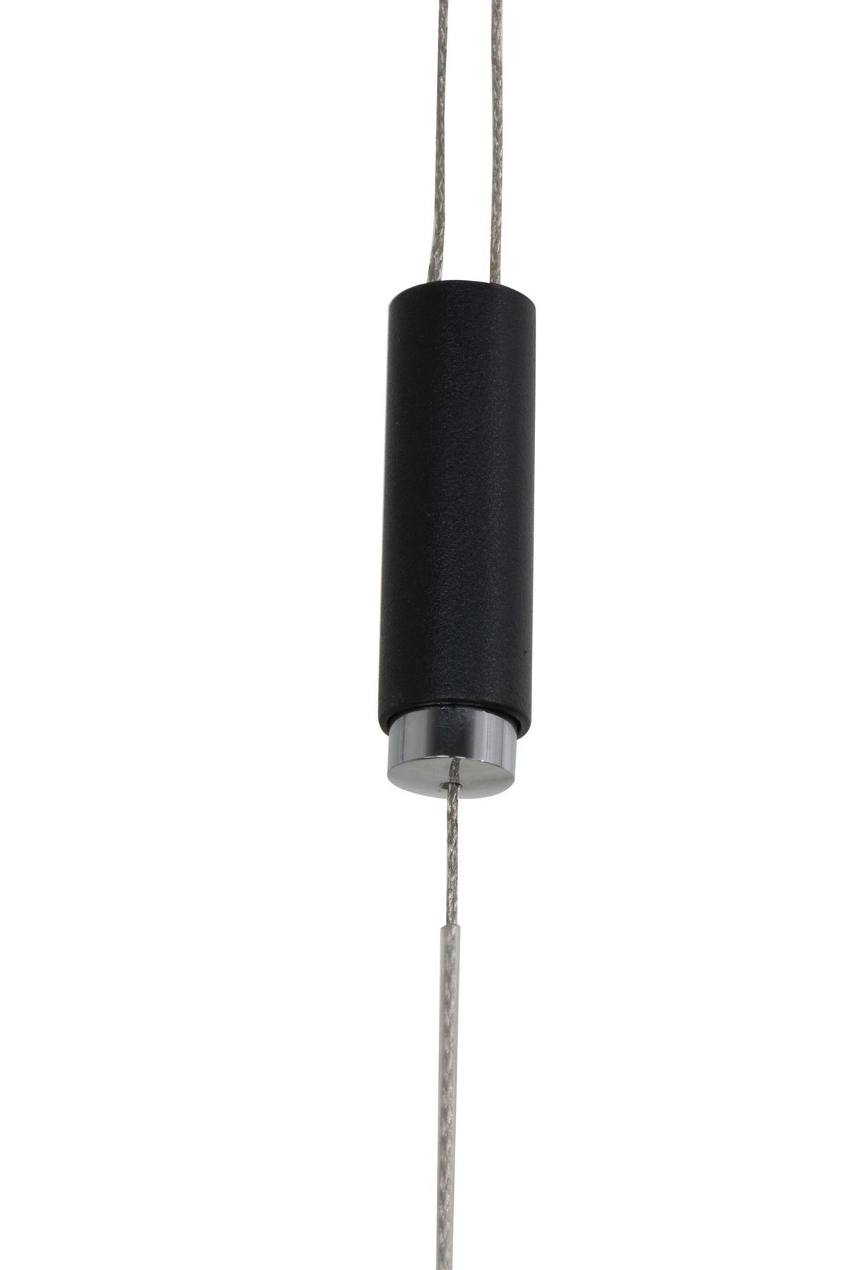 LAMPA WISZĄCA LED RAPHAELO - czarny, Basics, metal/drewno (127,8cm) - Dieter Knoll