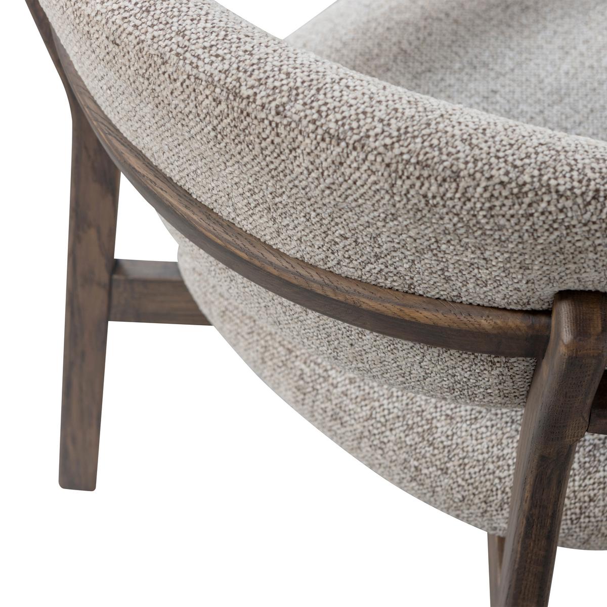 Sessel Udar Braun - Braun, Design, Holz/Textil (68/76/75cm) - Livetastic
