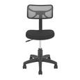 Scaun Rotativ Scaun Rotativ "tom" - negru/gri, Modern, plastic/metal (41/77-89/48cm)