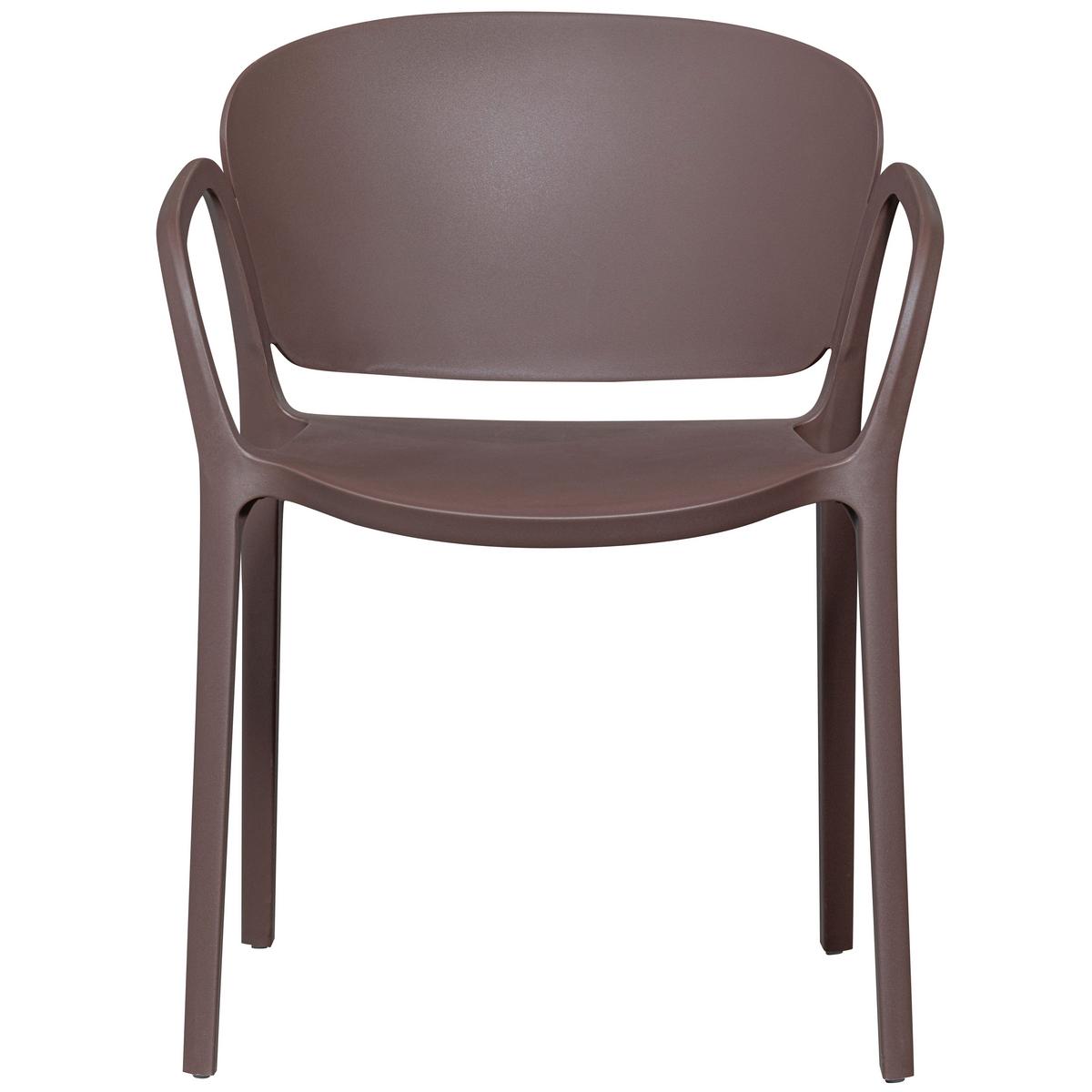 Gartenstuhl-Set Bent 2er-Set Braun - Braun, MODERN, Kunststoff (57/75/56cm) - Gardenson