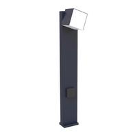 LAMPA SŁUPEK 7193805118 CUBA - antracytowy/biały, Basics, tworzywo sztuczne/metal (75/11/13,7cm)