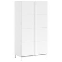 Kleiderschrank Eva 2-türig Weiß - Weiß, MODERN, Holz/Holzwerkstoff (98,5/196,2/57,8cm) - Vipack