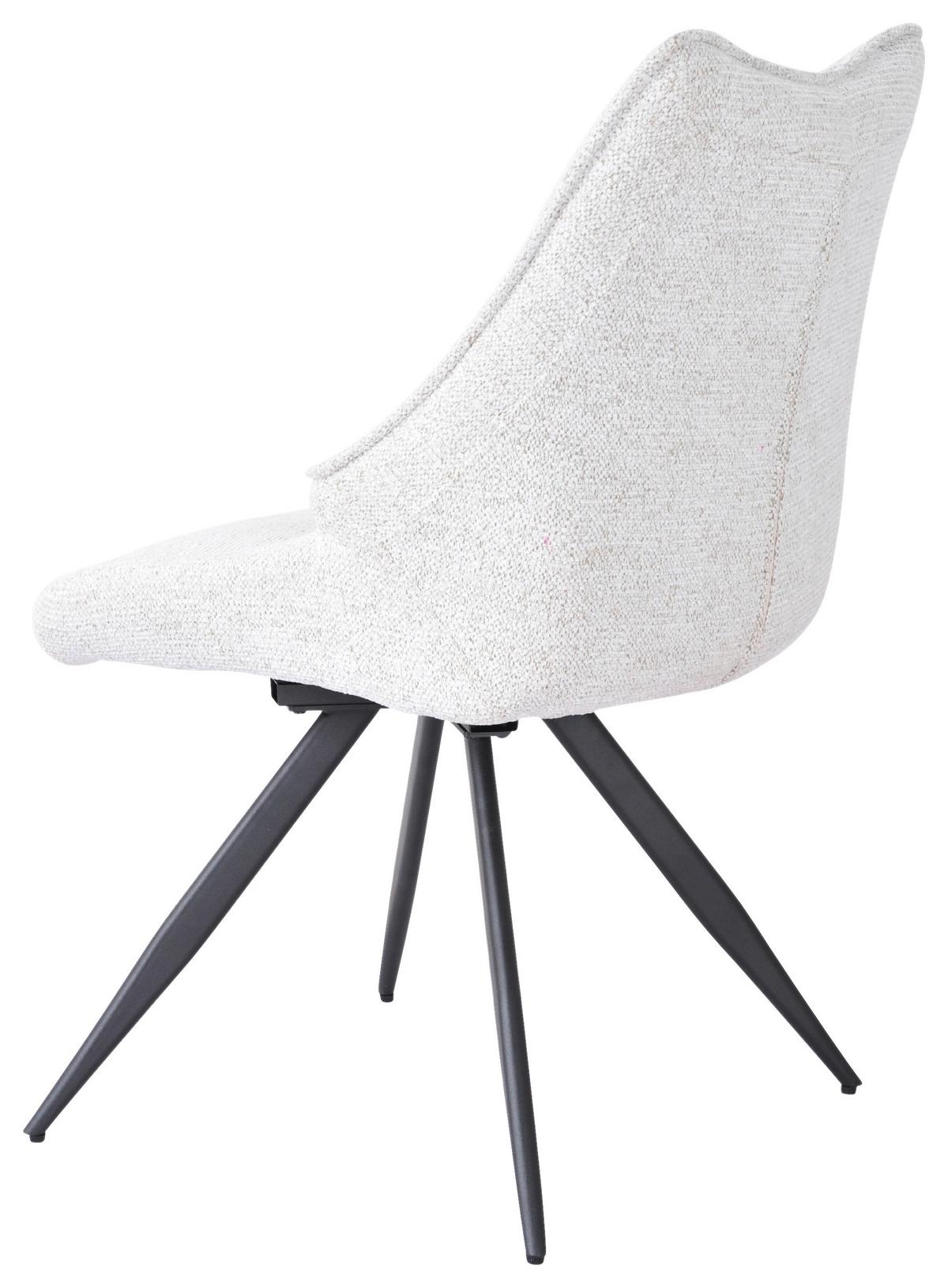 Stolica Ava - svijetlo siva/crna, Design, metal/tekstil (57/90,5/64,5cm) - Premium Living