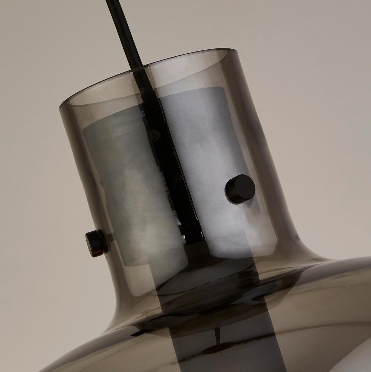 Függőlámpa Barrel 68361sm - fekete, Design, üveg/fém (30/127cm)