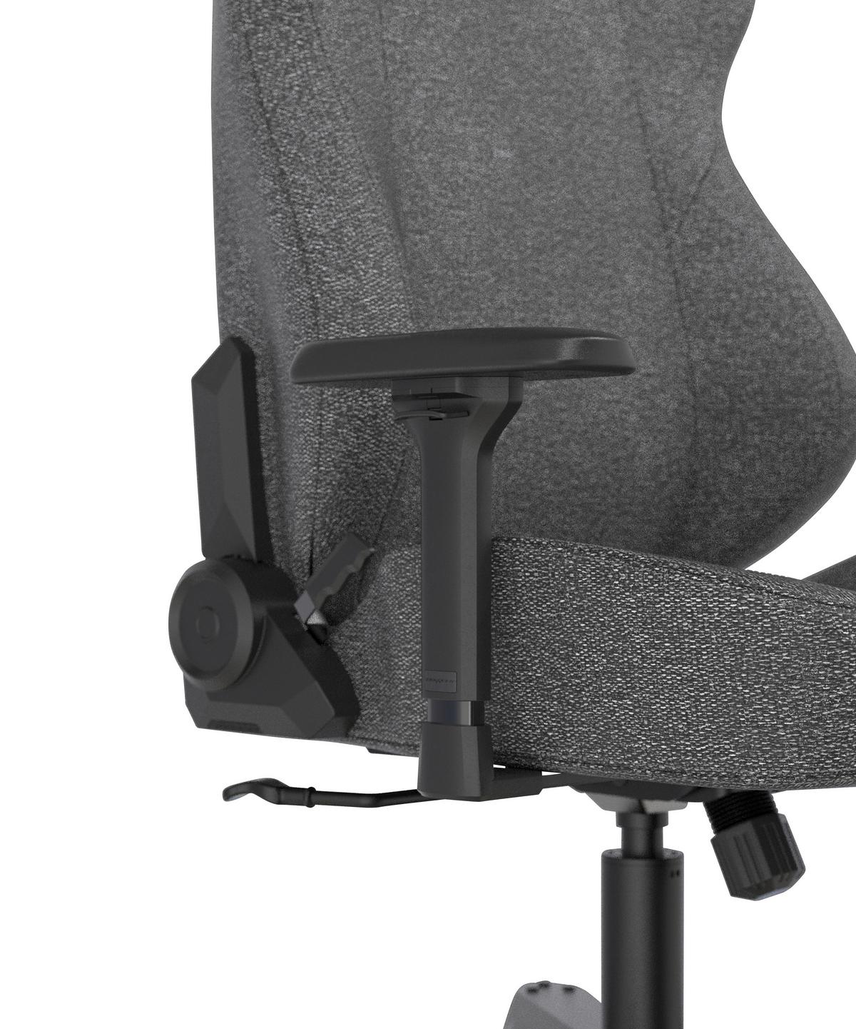 Gamingstuhl Tank Anthrazit/Schwarz - Anthrazit/Schwarz, MODERN, Textil/Metall (80/140/80cm) - Dxracer