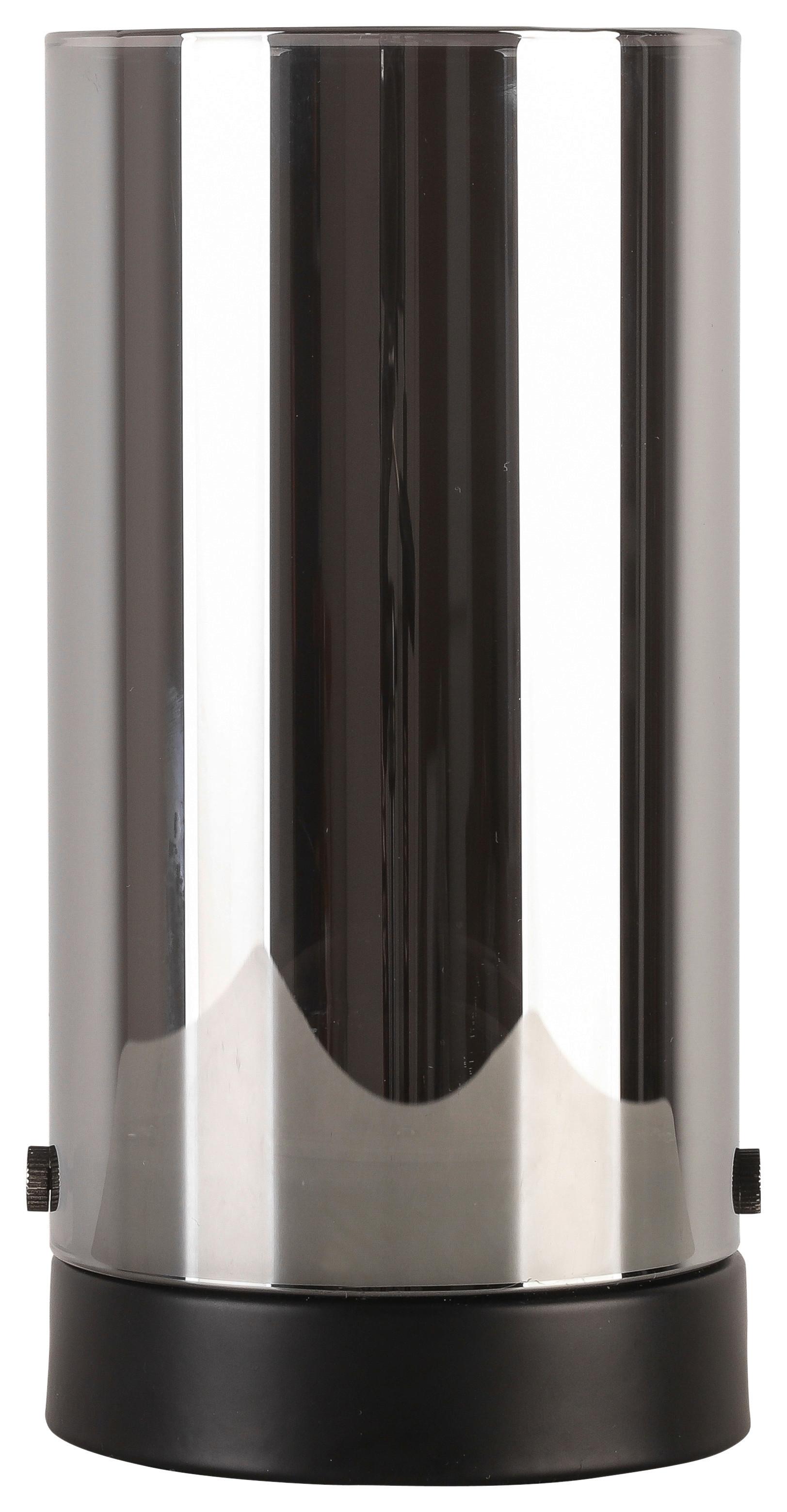 LED-BORDSLAMPA BLOH - kromfärg/svart, Modern, metall/glas (10/20cm) - Mömax