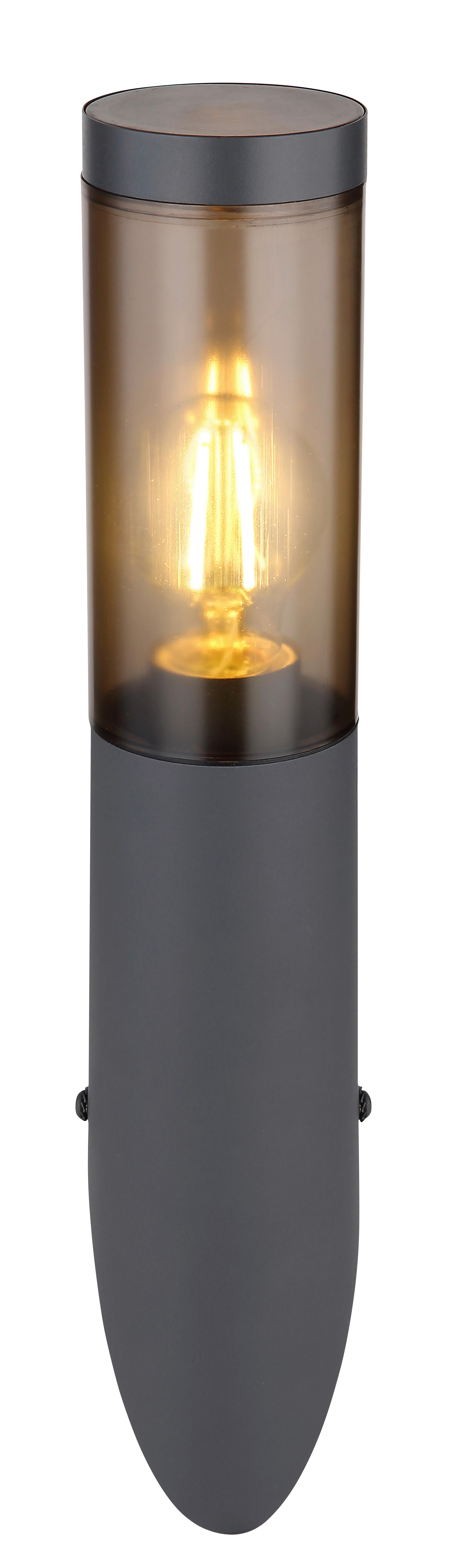 AUSSENWANDLEUCHTE 3157SA - Anthrazit, Design, Kunststoff/Metall (7,6/40cm) - Globo