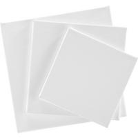 Pânză pe șașiu Artist Canvas - alb, textil/material pe bază de lemn (20/20cm) - Modern Living