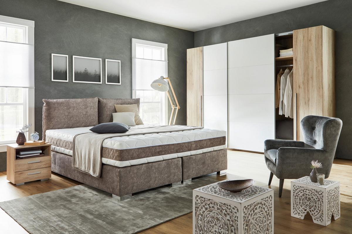 Ormar S Kliznim Vratima Joker - bijela/boje hrasta, Konvencionalno, drvni materijal/drvo (315/225/61cm) - Based