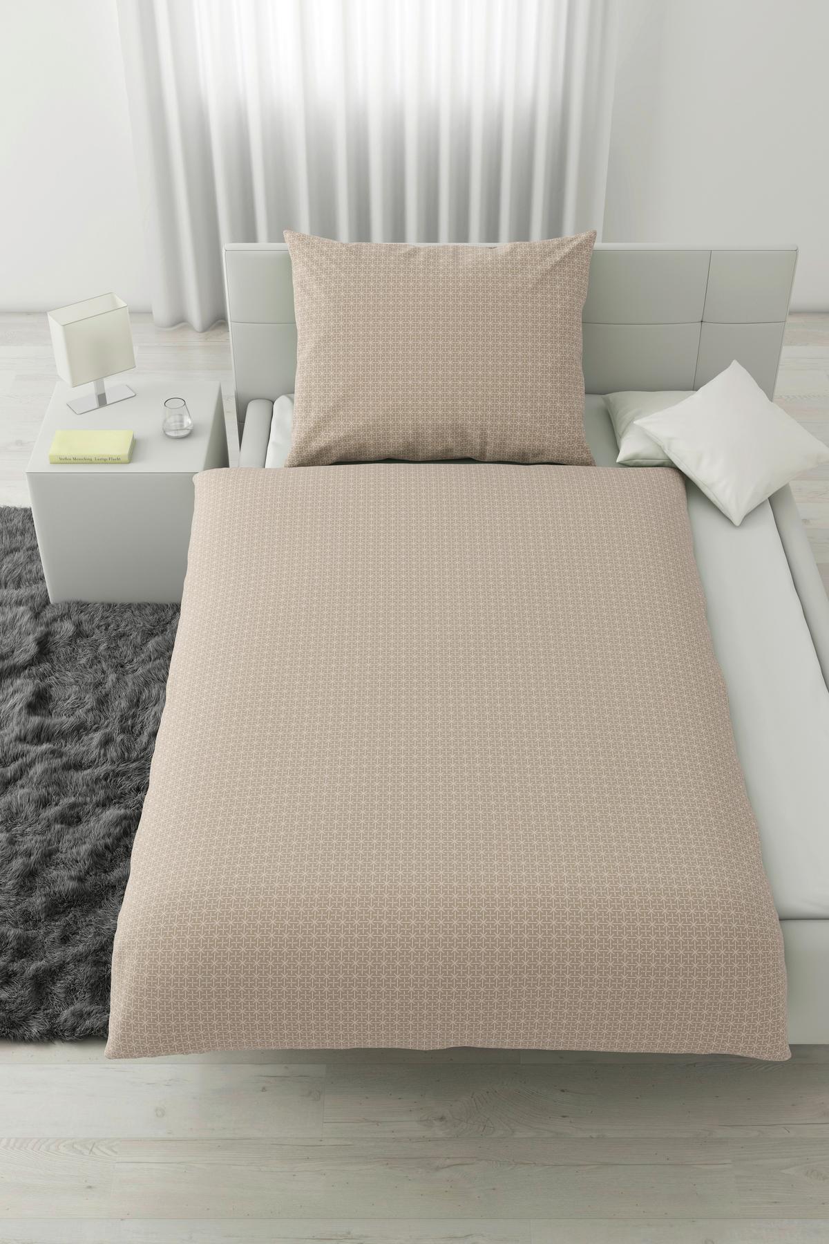 Ágyneműhuzat-garnitúra Laura - bézs, Konventionell, textil (140/200cm) - Modern Living