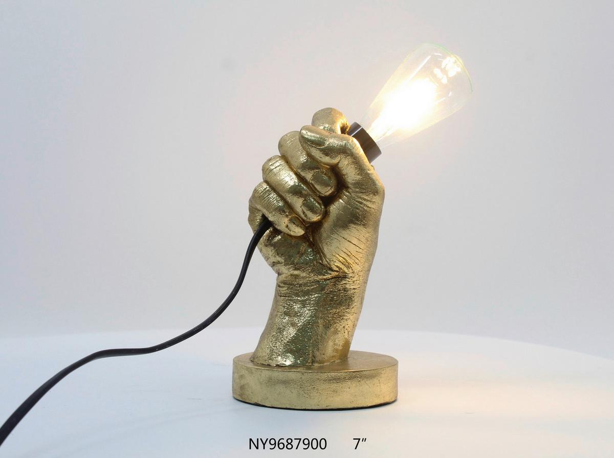 Szobor Hand - arany, Design, műanyag (11,5/9/19cm)
