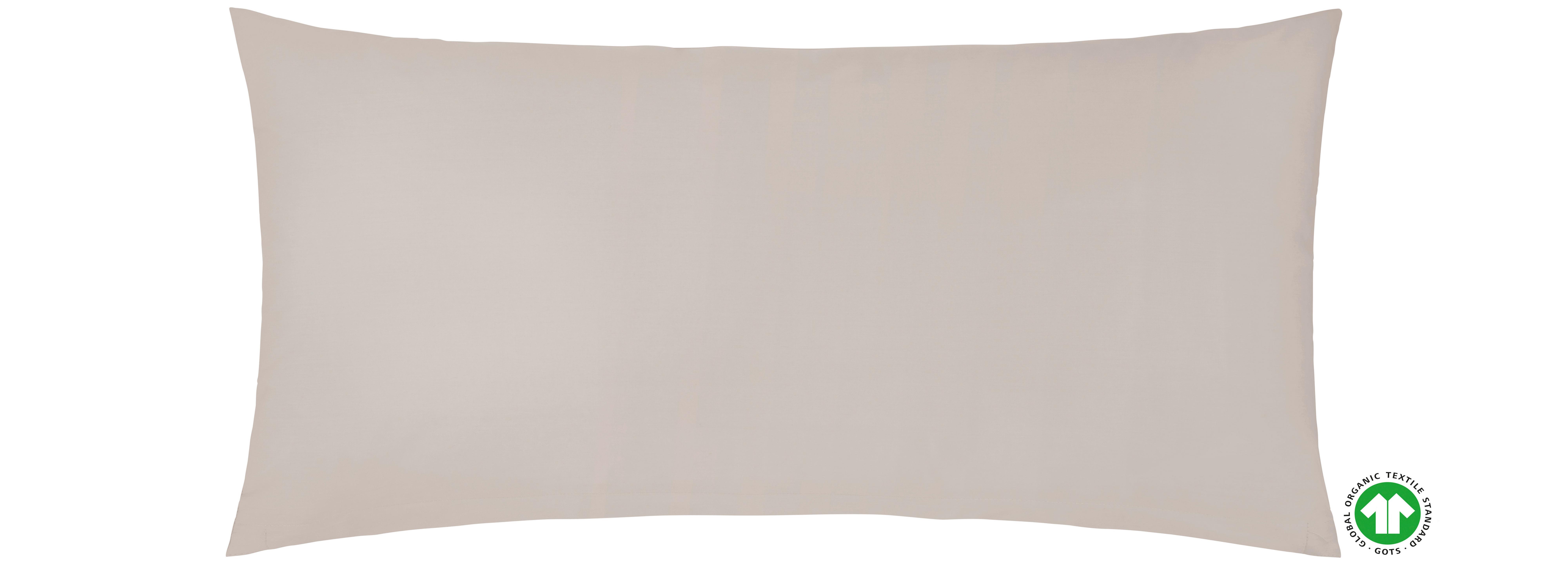 Kissenhülle Bio-Lisa Uni ca. 40x80cm - Beige, MODERN, Textil (40/80cm) - ecoTree