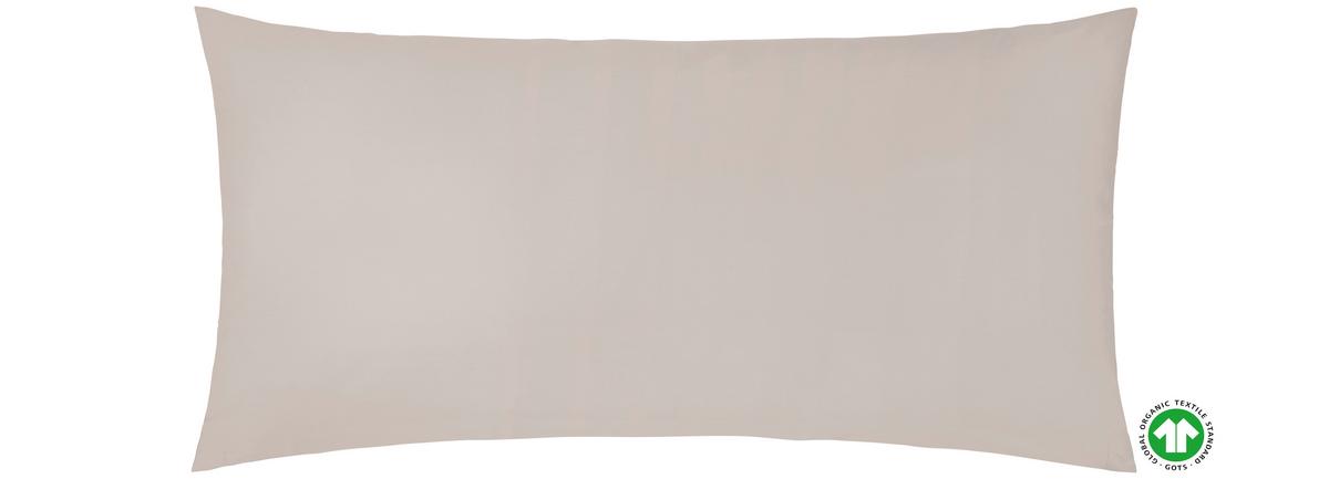 Kissenhülle Bio-Lisa Uni ca. 40x80cm - Beige, MODERN, Textil (40/80cm) - ecoTree