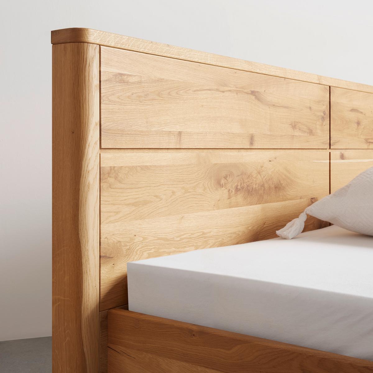 Ágykeret Ágyneműtartóval Tölgy Vero - tölgyfa színű, Konventionell, fa (180/200cm) - Premium Living