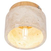 LAMPA SUFITOWA KARLI - beżowy, Design, kamień/metal (12/10cm) - Collet's Monde