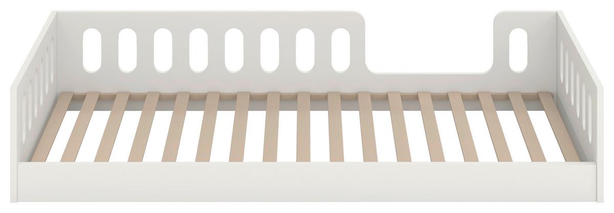 Otroška Postelja Timon, 80x180cm - bela/barve breze, Moderno, leseni material/les (80/180cm) - MID.YOU