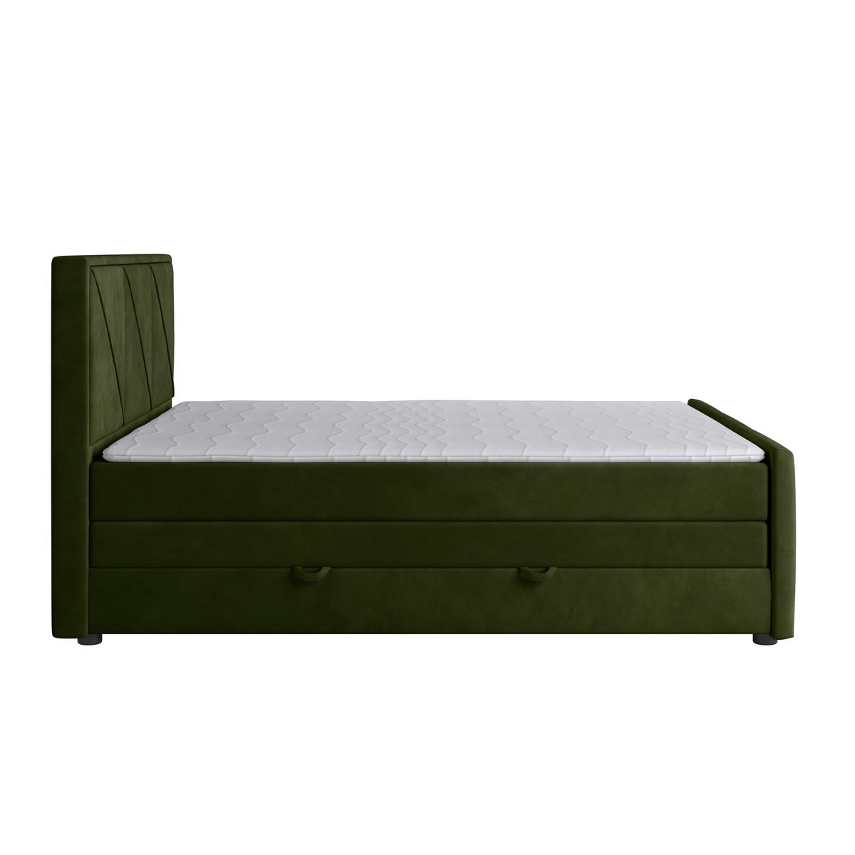 Boxspringbett Bologna ca. 180x200 cm Grün - Grün, MODERN, Holz/Kunststoff (180/200cm) - MID.YOU