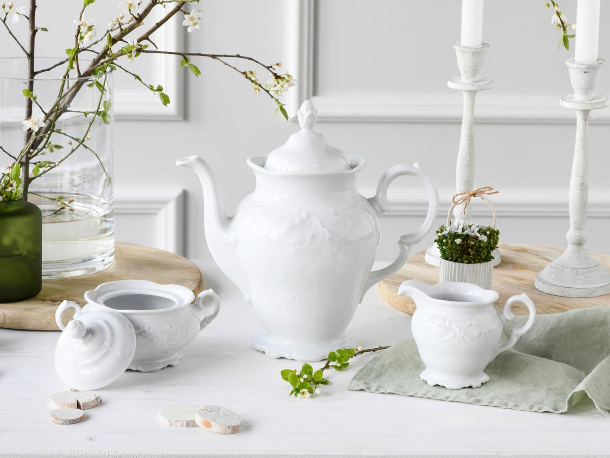 Kavni Servis Frederike, 3-Delni - bela, Basics, keramika - Creatable