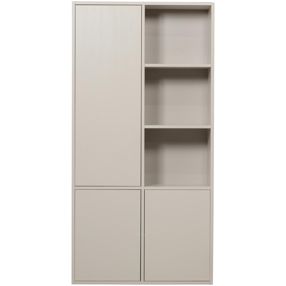 Mehrzweckschrank Meggy Grau B: 108 cm - Grau, Design, Holz (108/215/40cm) - Livetastic