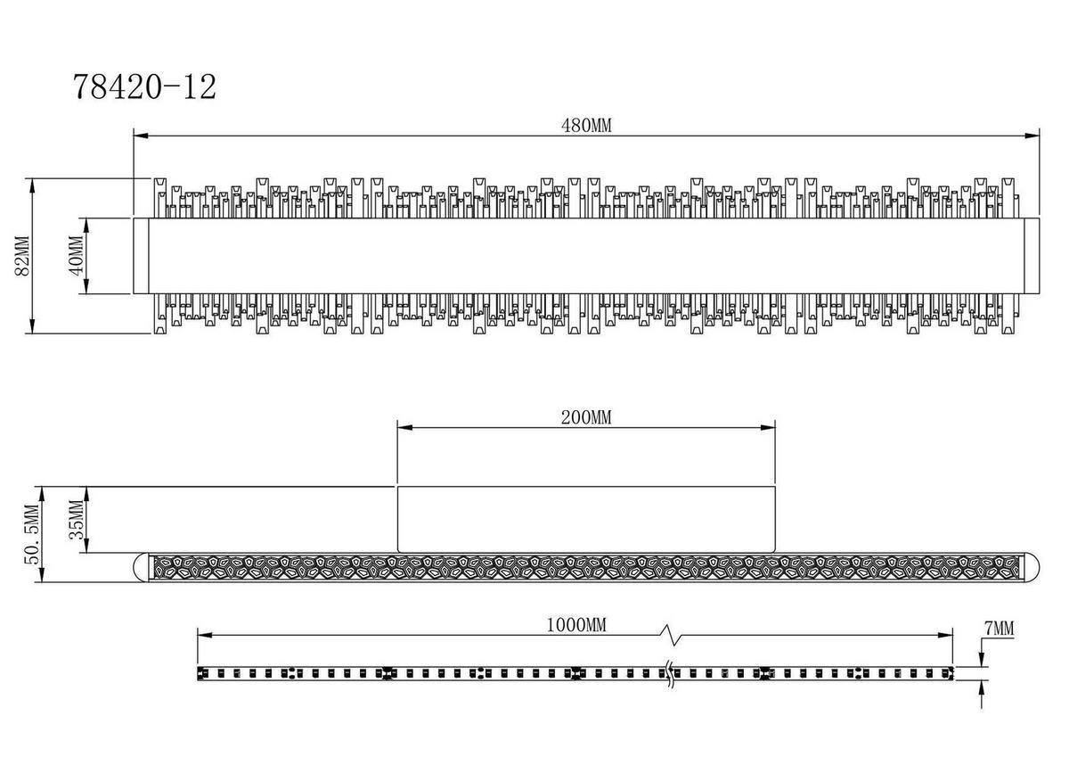 Led Zidna Svjetiljka Stalagmita - siva/prozirno, Design, metal/plastika (48/8/4cm) - Globo