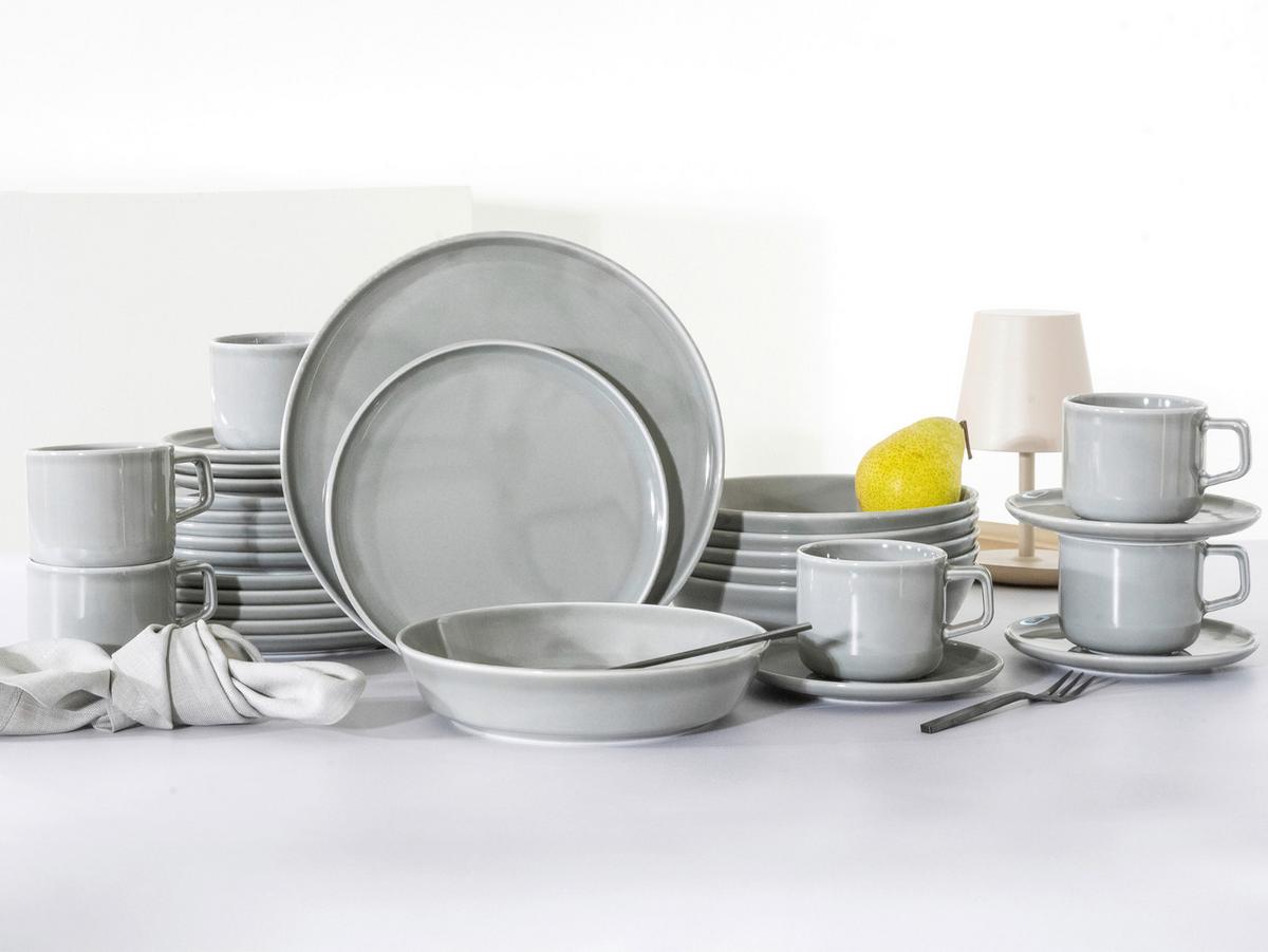 Kombinirani Servis Chef Collection, 30-Delni - svetlo siva, Basics, keramika - Creatable