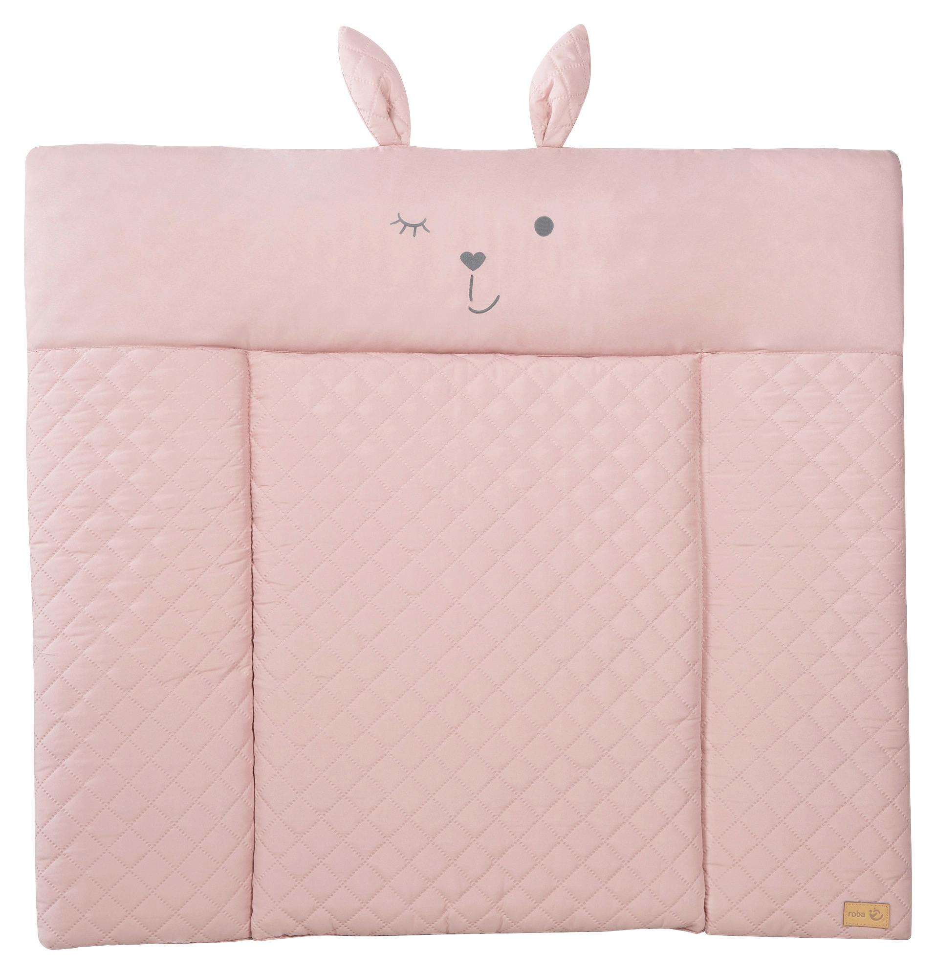 Wickelauflage Frosty Rosa ca. 85x75cm - Rosa, KONVENTIONELL, Textil (85/4/75cm) - Roba