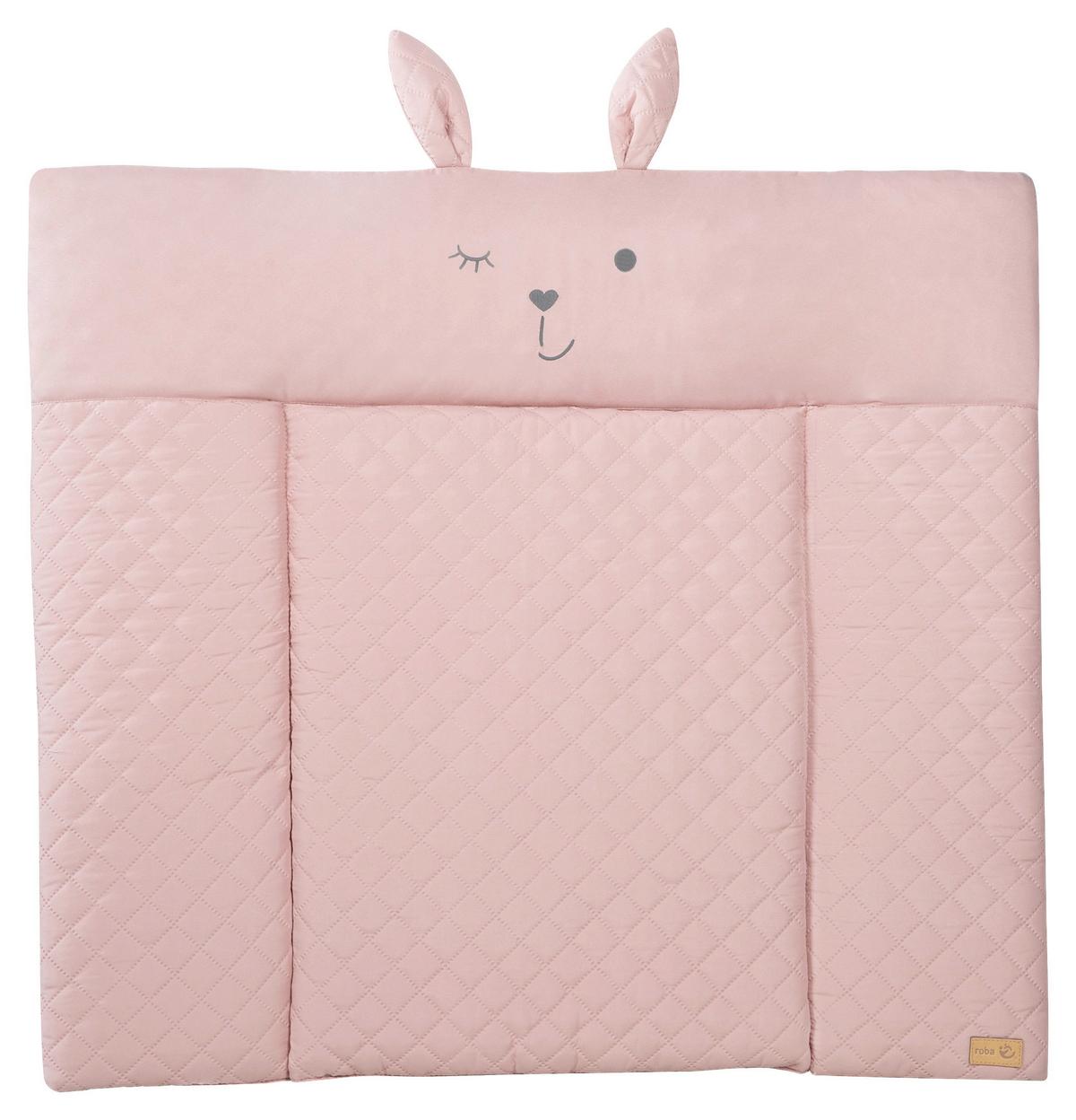 Wickelauflage Frosty Rosa ca. 85x75cm - Rosa, KONVENTIONELL, Textil (85/4/75cm) - Roba