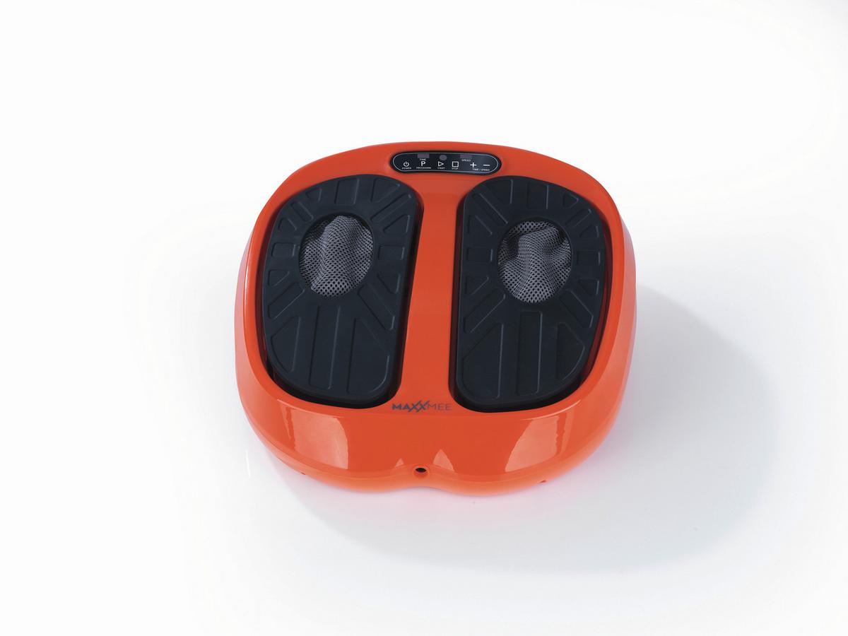 Vibrationsplatte Maxxmee Orange/Schwarz 30 Watt - Schwarz/Orange, LIFESTYLE, Kunststoff/Metall (40/13,2/36cm)